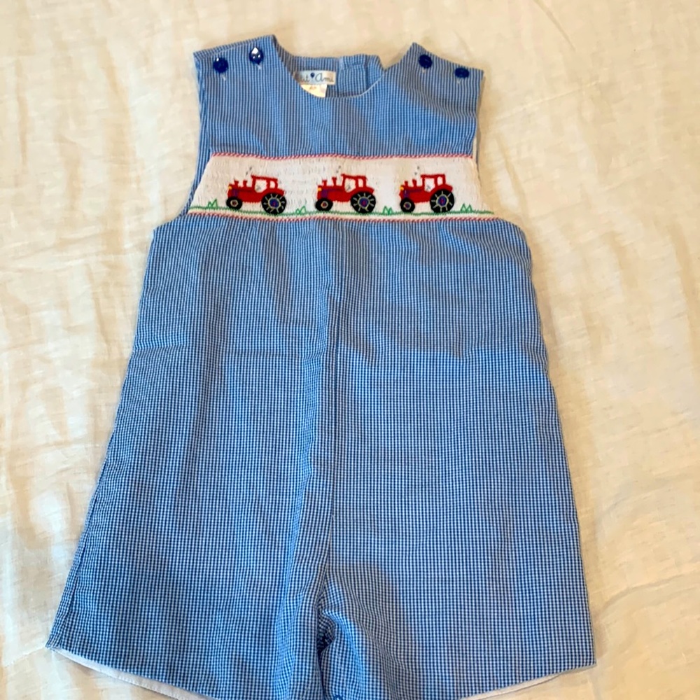 Boys smocked outfit.